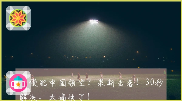 敢侵犯中国领空？果断击落！30秒解决，太痛快了！